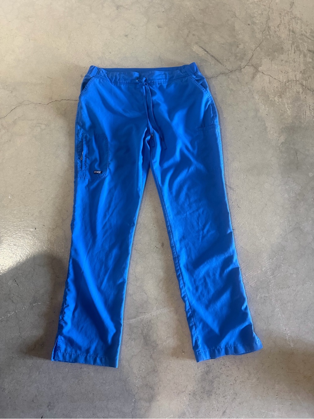 Grey's Anatomy Royal Blue Drawstring Scrub Pants